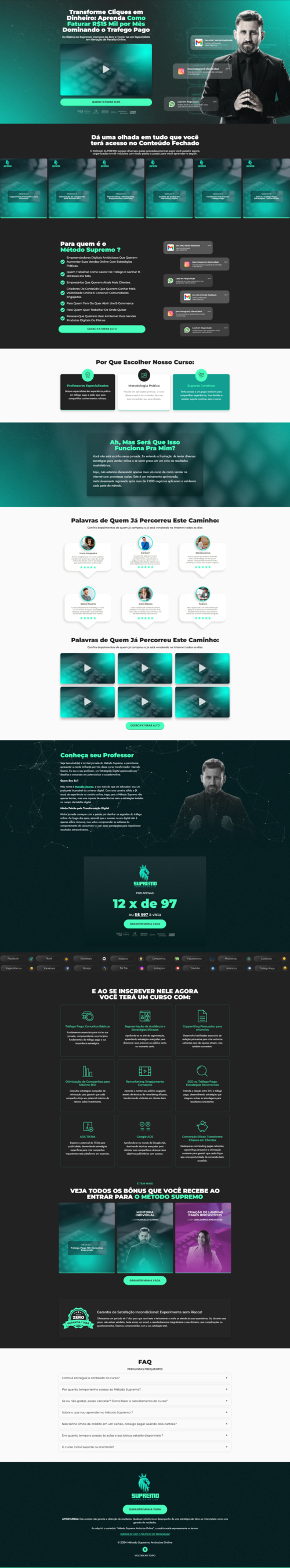 Print de interface web desenvolvida pela Netuno Agency